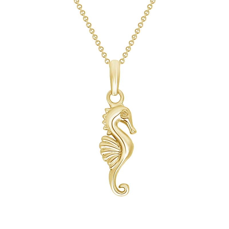 Seahorse Charm Pendant Necklace