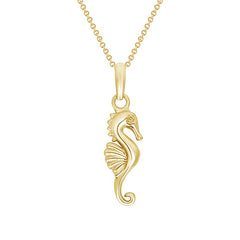 Seahorse Charm Pendant Necklace