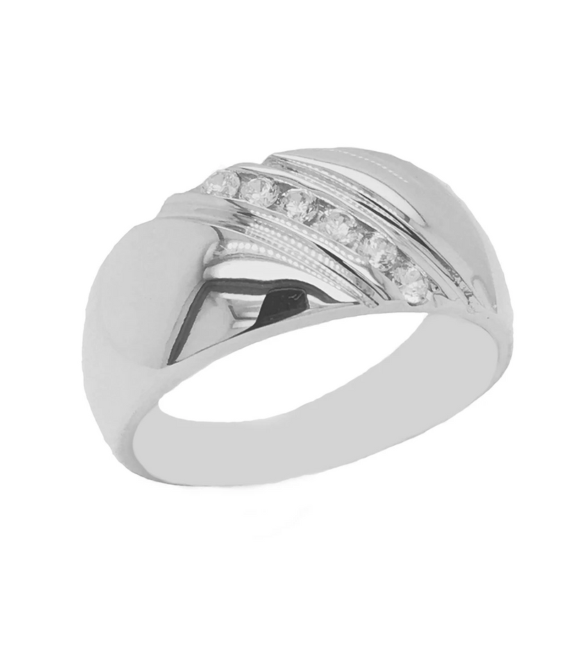 14 karat white gold wedding ring