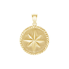 The North Star Round Rope Charm Pendant Necklace