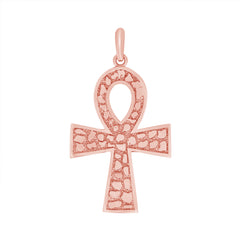 Ankh Cross Large Pendant in Solid Gold