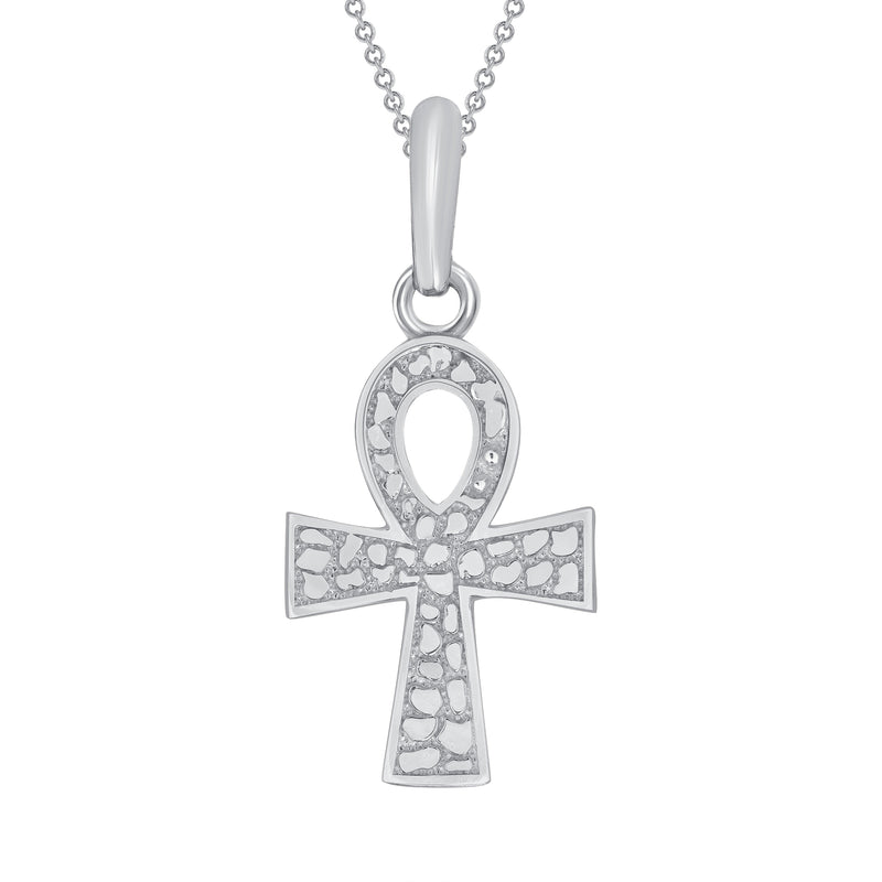 Ankh Cross Small Pendant in Solid Gold