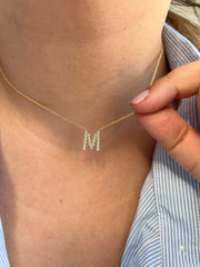 Initial Necklace 14k Gold Plated Vermeil Trendy Necklace