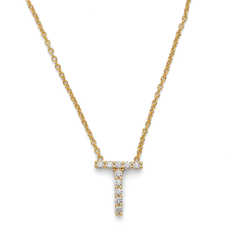 Initial Necklace 14k Gold Plated Vermeil Trendy Necklace