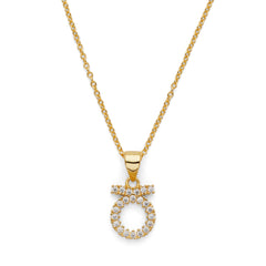 Zodiac Charm Necklace in Gold Vermeil