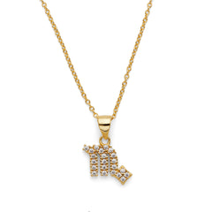 Zodiac Charm Necklace in Gold Vermeil