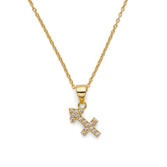Zodiac Charm Necklace in Gold Vermeil