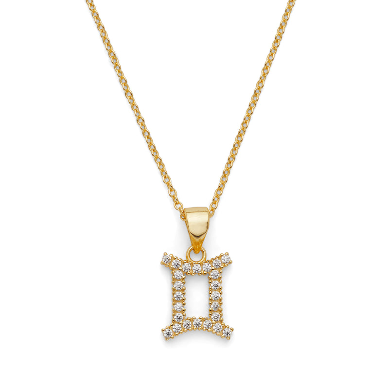 Zodiac Charm Necklace in Gold Vermeil