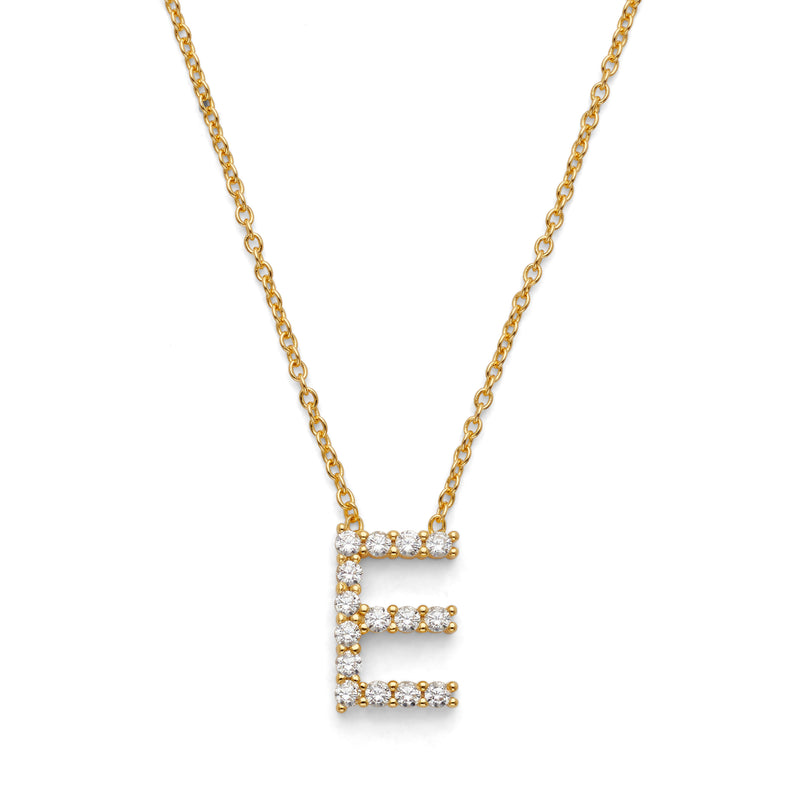 Initial Necklace 14k Gold Plated Vermeil Trendy Necklace