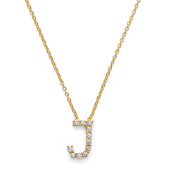 Initial Necklace 14k Gold Plated Vermeil Silver Non-Tarnish Hypoallergenic Trendy Necklace