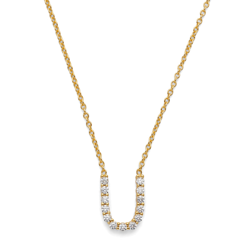 Initial Necklace 14k Gold Plated Vermeil Trendy Necklace