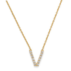 Initial Necklace 14k Gold Plated Vermeil Trendy Necklace