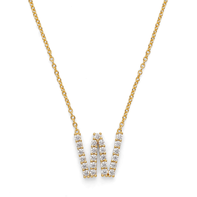 Initial Necklace 14k Gold Plated Vermeil Trendy Necklace