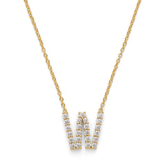 Initial Necklace 14k Gold Plated Vermeil Trendy Necklace