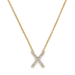 Initial Necklace 14k Gold Plated Vermeil Trendy Necklace