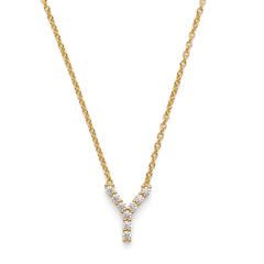 Initial Necklace 14k Gold Plated Vermeil Silver Non-Tarnish Hypoallergenic Trendy Necklace