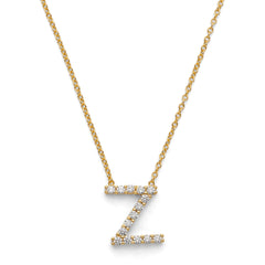 Initial Necklace 14k Gold Plated Vermeil Trendy Necklace