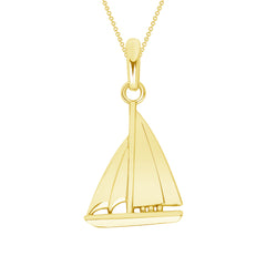 Sailboat Charm Pendant Necklace