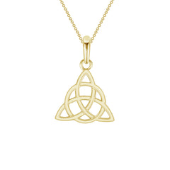 Small Trinity Knot Pendant Necklace