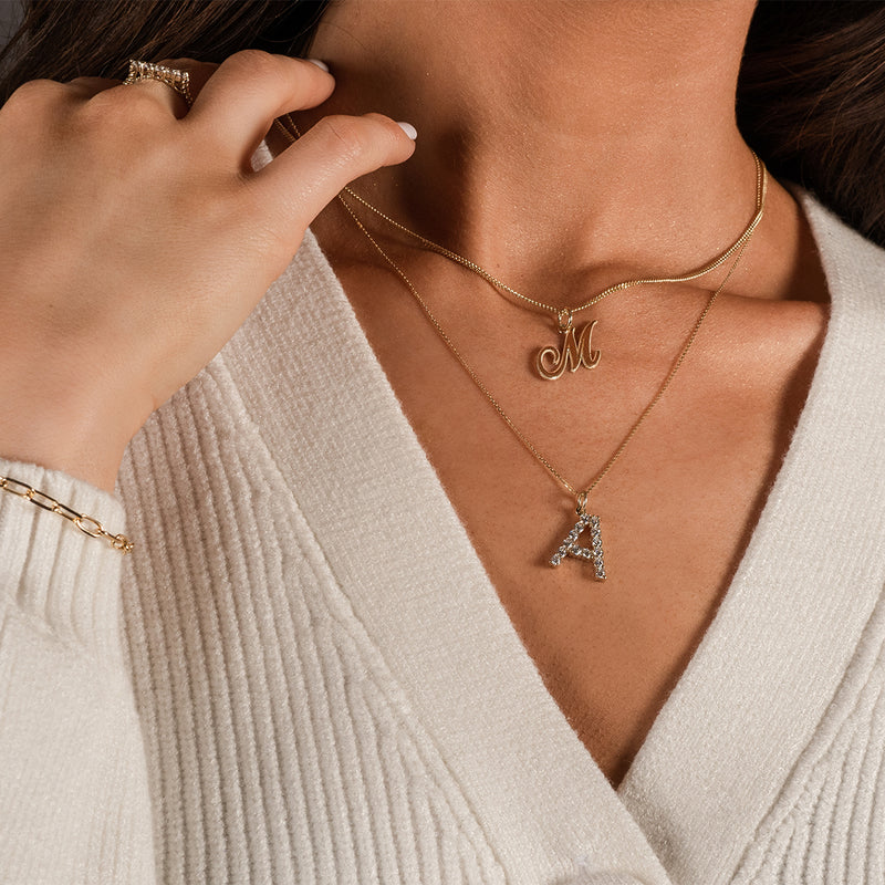 Takar Collection Exquisite Initial Jewelry | Women And Men's Initial Necklaces | Takar ...