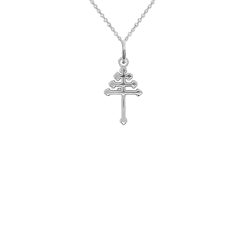 Dainty Maronite Cross Pendant Necklace