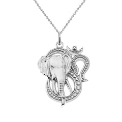Elephant Ganesh Hindu God of Success Pendant Necklace