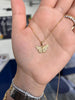 Butterfly Charm Pendant Necklace Sterling Silver, Gold Plated Vermeil