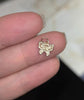 Gold Dainty Butterfly Charm Pendant- Filligree butterfly
