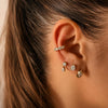 Solid Gold Diamond Ear Cuff – Modern Single Cuff- 14k-10k Lab Grown Diamonds