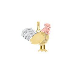 Multi-color Rooster Pendant Necklace