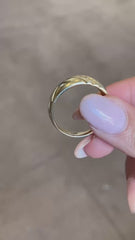 6-Stone Diamond Men's Wedding Ring in Solid Gold