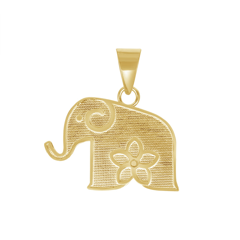 14ky Gold Tiny Elephant Pendant
