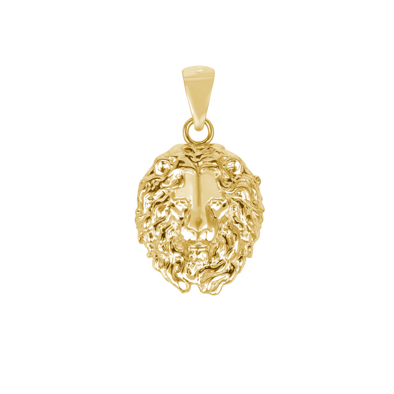 Lion Pendant Necklace in Solid Gold