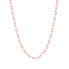 Layering Link Chain Necklace in Solid Gold