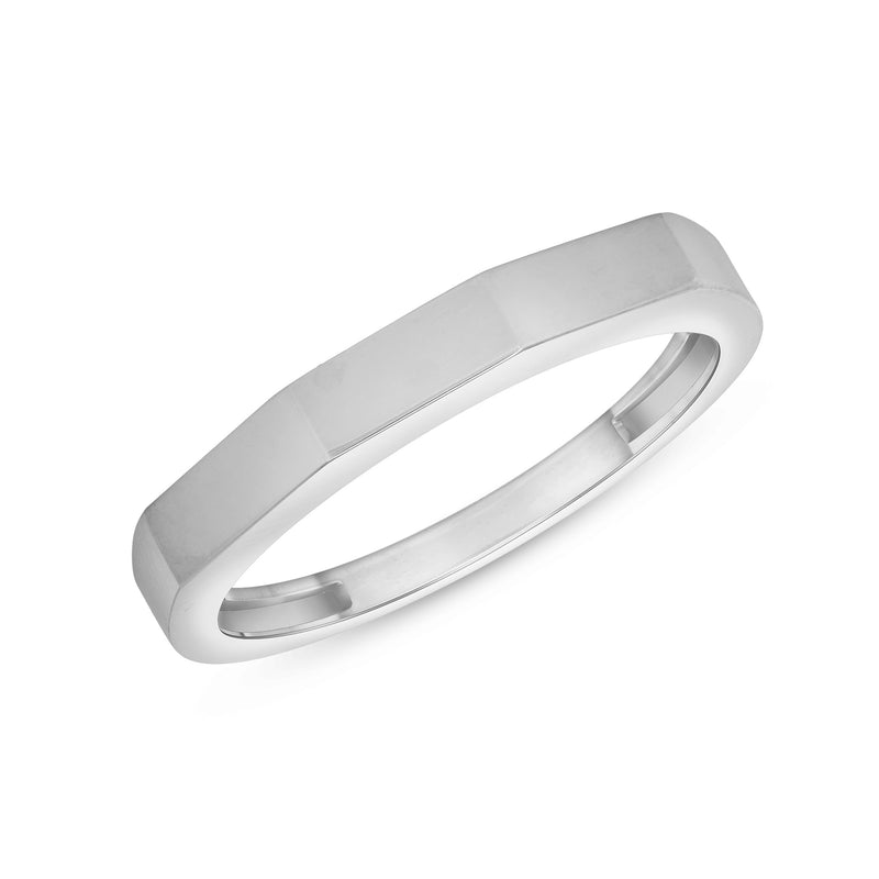 Engravable ID Statement Ring in Sterling Silver
