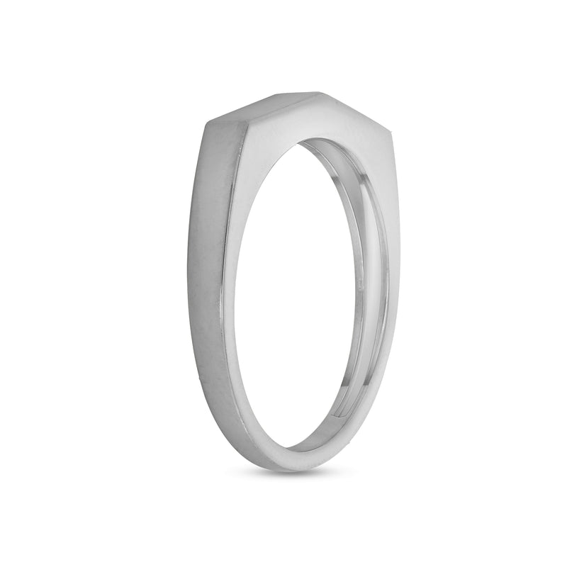 Engravable ID Statement Ring in Sterling Silver