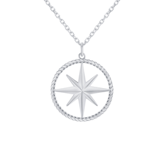 North Star Pendant/Necklace in Sterling Silver