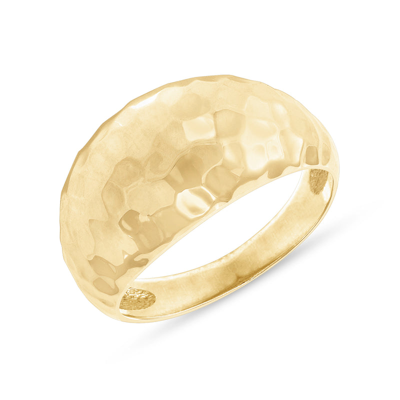 Dome Nugget Ring in Solid Gold