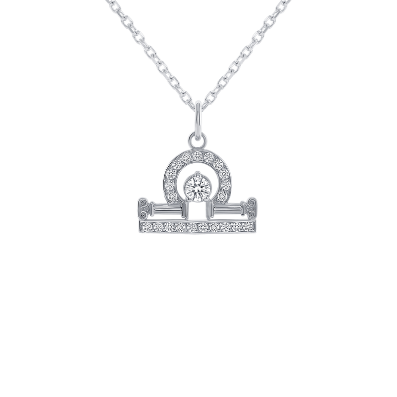 CEKAMA Libra Zodiac Pendant Necklace Sterling Silver India | Ubuy