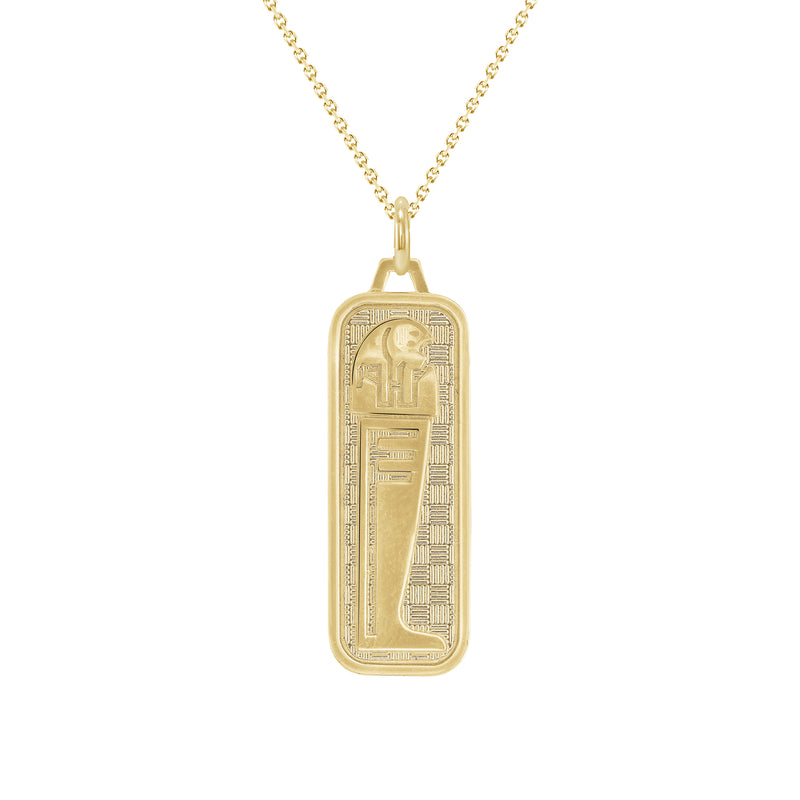 Egyptian God Pendant/Necklace in Solid Gold