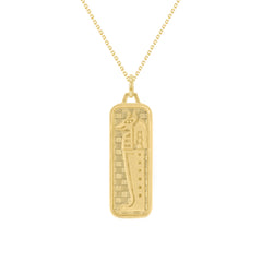Egyptian God of Death Anubis Pendant/Necklace in Solid Gold