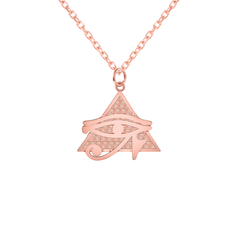 Eye of Horus Pendant/Necklace in Solid Gold