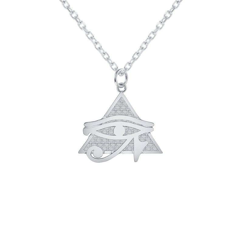 eye of horus sterling silver pendant