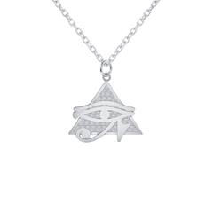 eye of horus sterling silver pendant