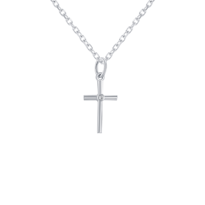 Diamond Cross Pendant Necklace Unique 0.25 Carat 14K Yellow Gold or Rose  Gold or White Gold