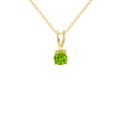 Dainty Birthstone Rabbit Ear Pendant Necklace (Available in 12 Birthstones)
