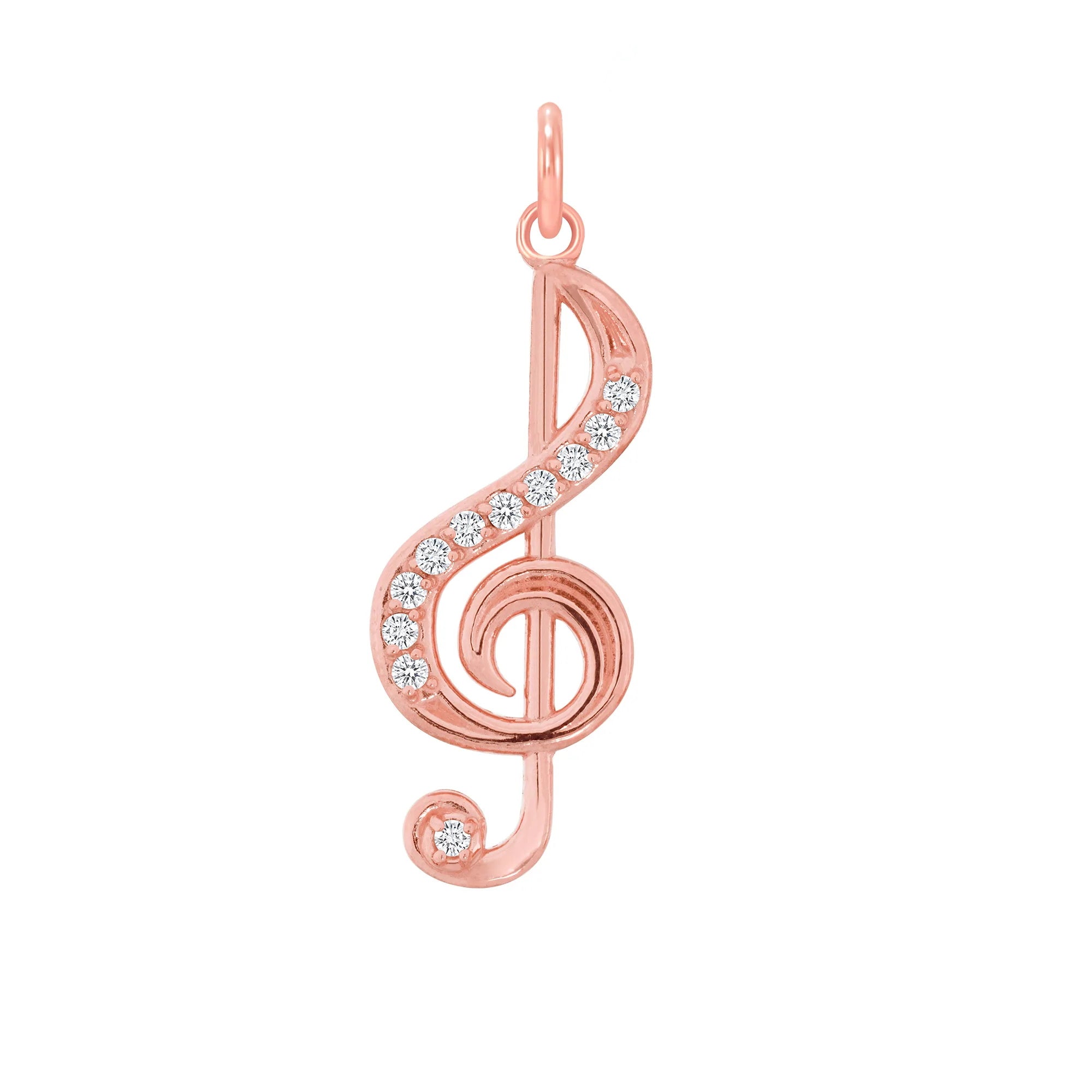 Silver Music Note Necklace | Lily Charmed