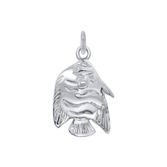 Dainty Fish Pendant Necklace in Sterling Silver