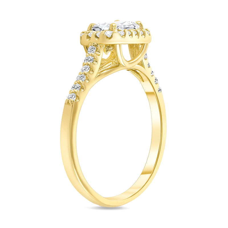 Emerald Cut Statement Ring in Solid Gold