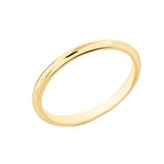 2mm Comfort Fit Classic Wedding Band in 10k Yellow Gold